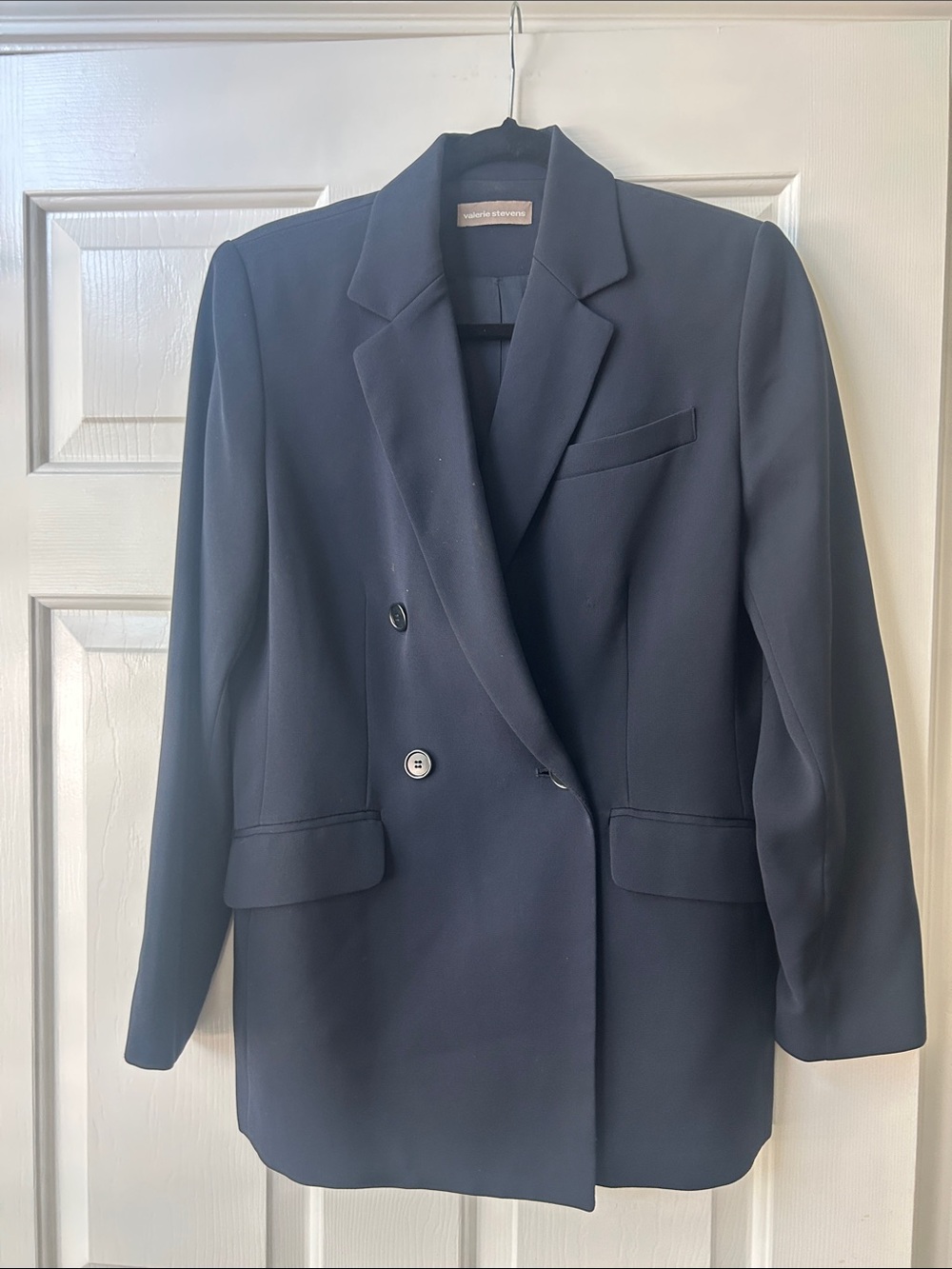 Valerie Stevens Navy Double-Breasted Blazer